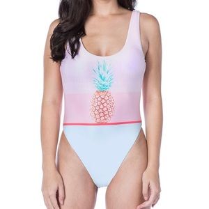Pineapple One piece Bathing Suit
